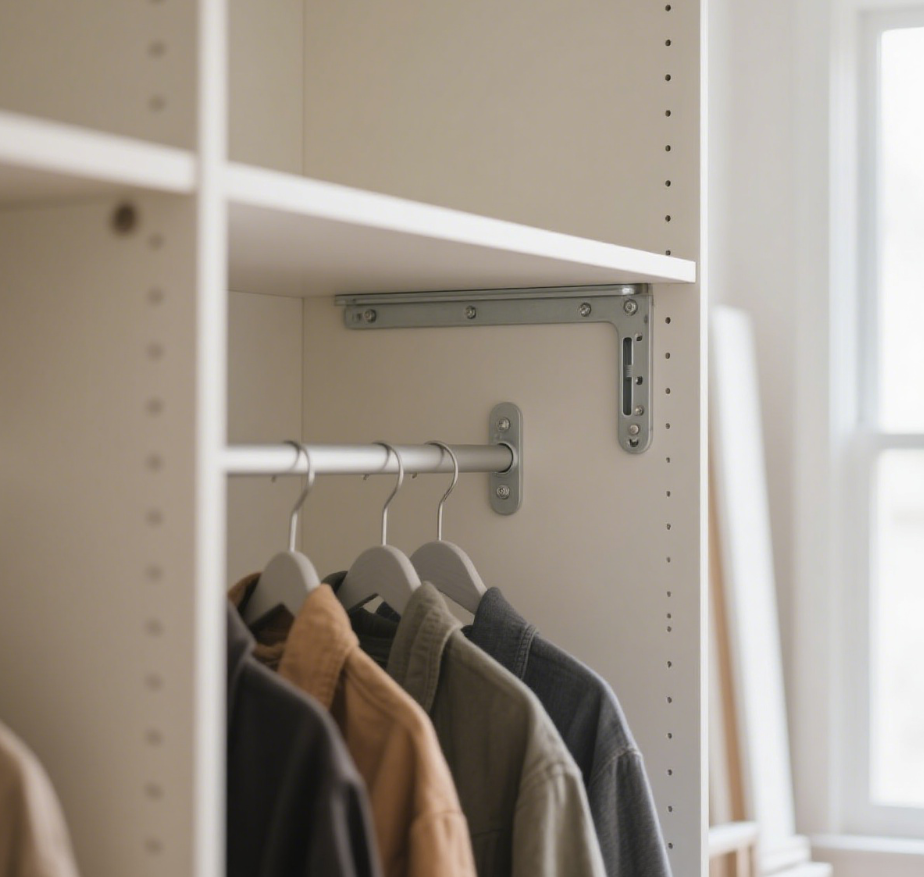 Standard Dimensions and Installation Height Guide for Wardrobe Brackets